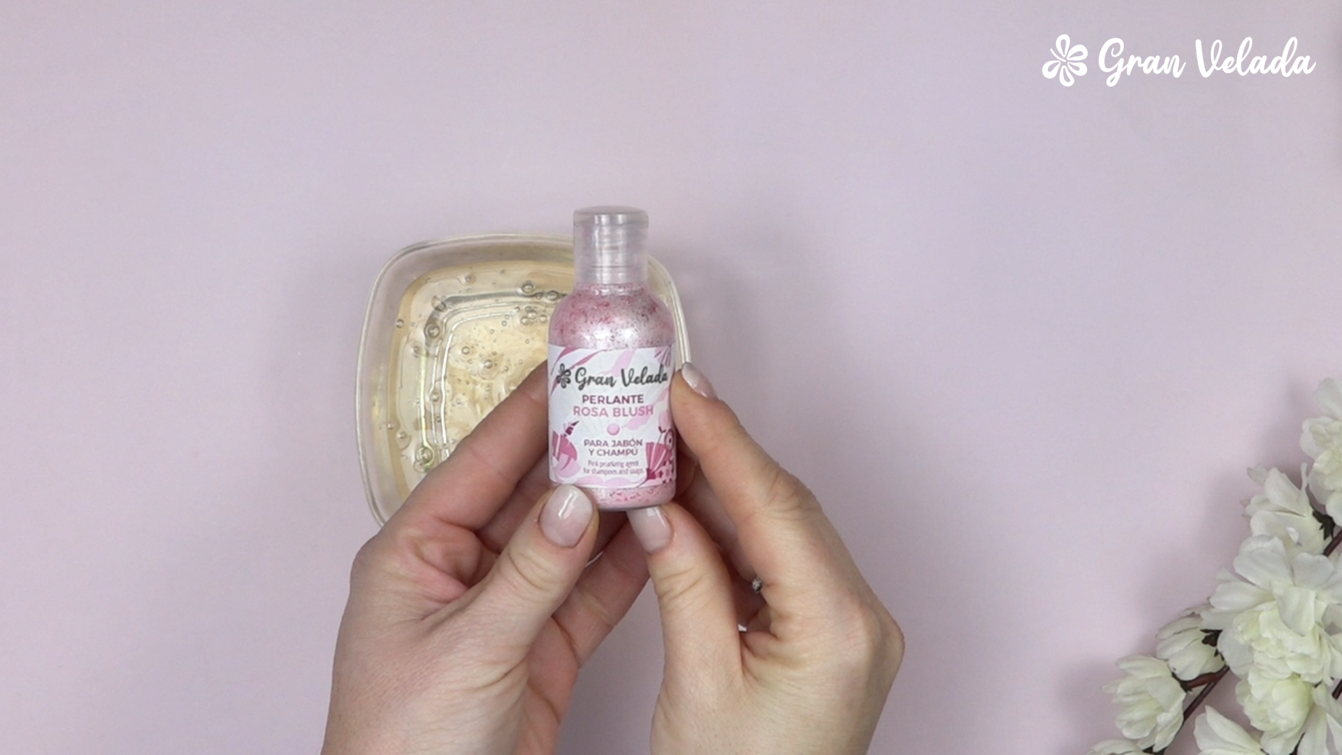 Nacre liquide rose vintage pour savon facial