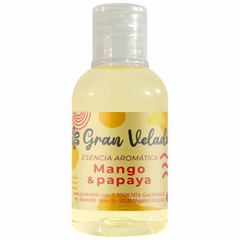 Esencia aromática de mango y papaya