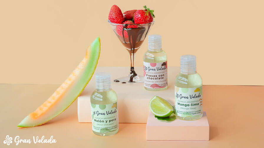 Ejemplo de esencias frutales con aroma primaveral