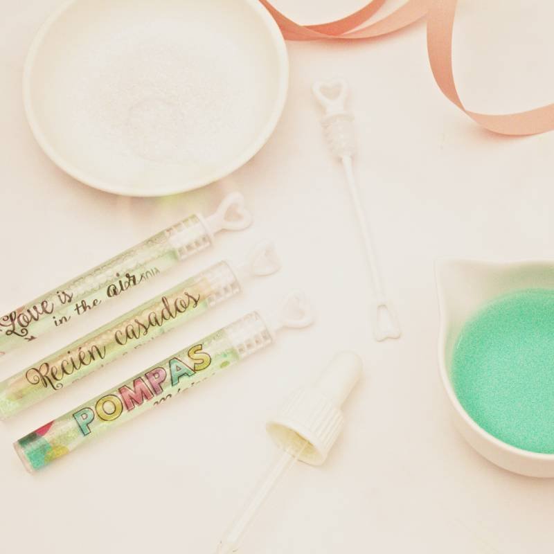 Kit para hacer pompas de jabón caseras para comunión